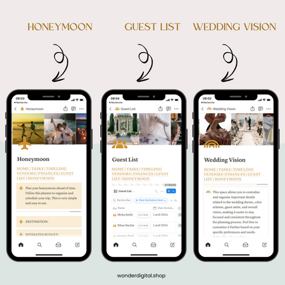 Notion Wedding Planner Template - Organize Your Special Day with Ease