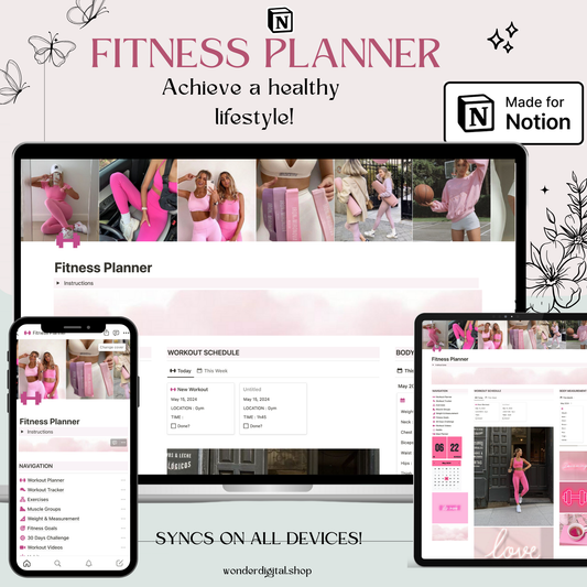 Notion Fitness Planner Template: Ultimate Workout and Progress Tracker