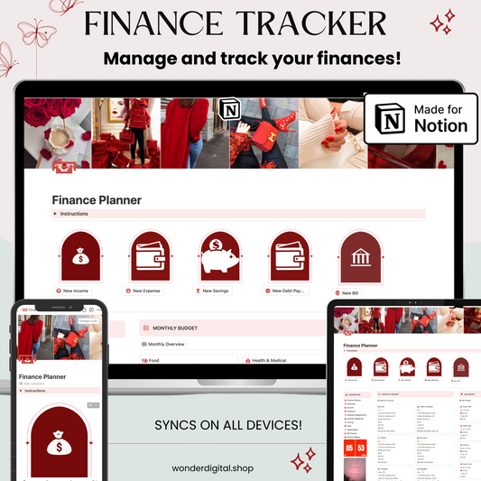 Streamline Finances with Notion Finance Tracker Template