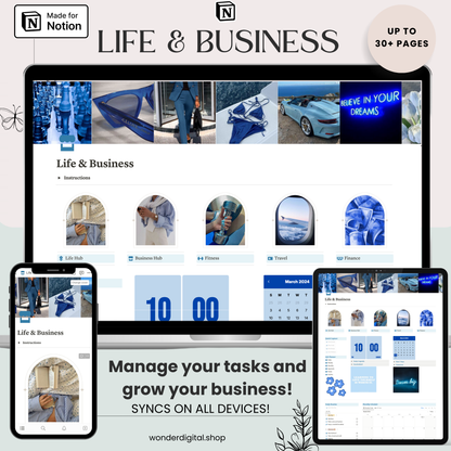 Ultimate Life & Business Planner: Notion Template