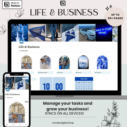 Ultimate Life & Business Planner: Notion Template