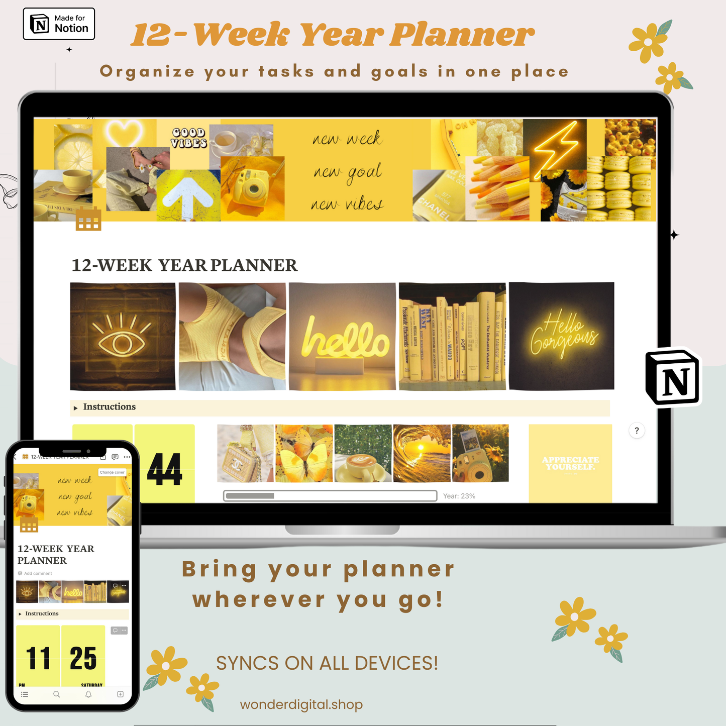 Maximize Productivity with Notion 12-Week Year Planner