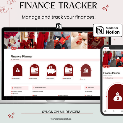 Streamline Finances with Notion Finance Tracker Template