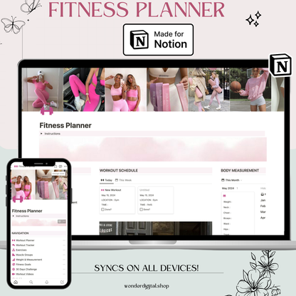 Notion Fitness Planner Template: Ultimate Workout and Progress Tracker