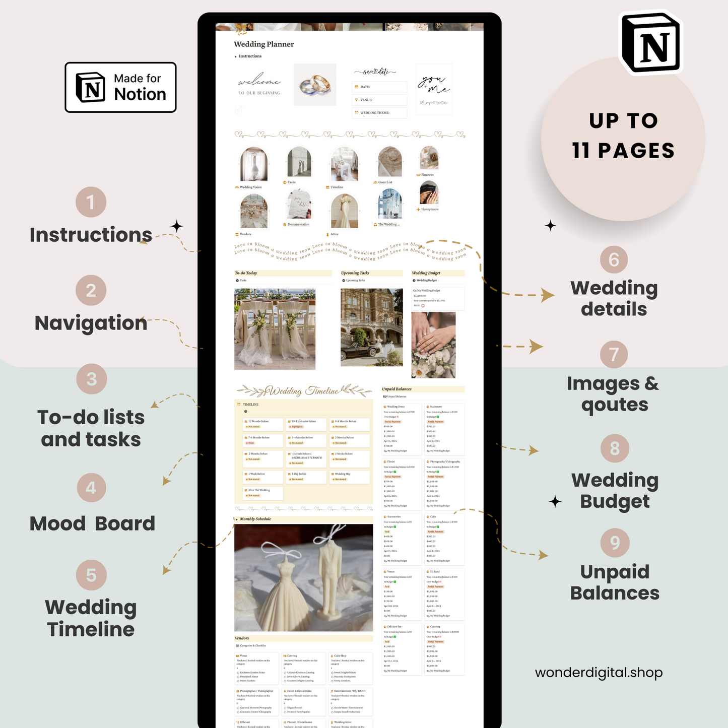 Notion Wedding Planner Template - Organize Your Special Day with Ease