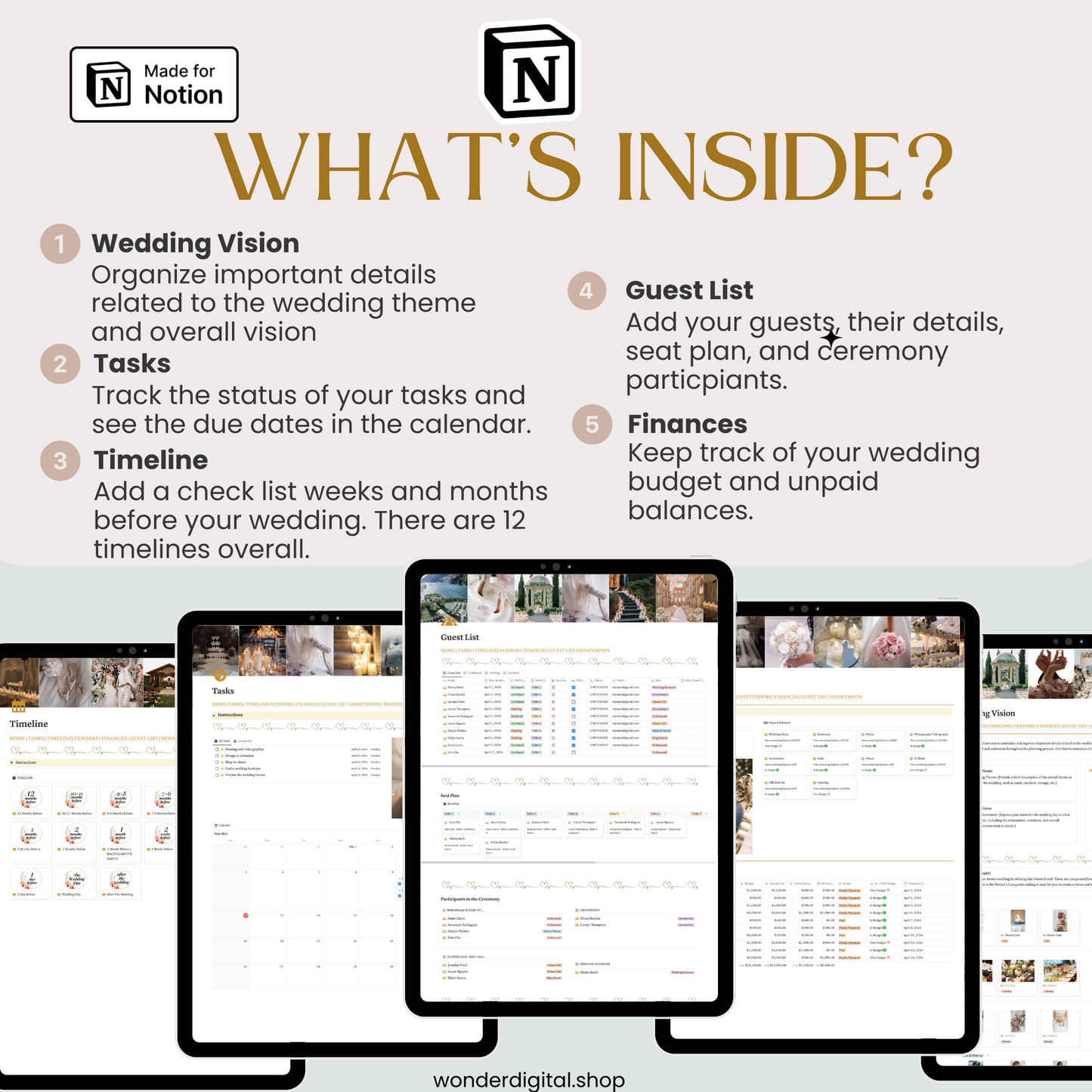 Notion Wedding Planner Template - Organize Your Special Day with Ease