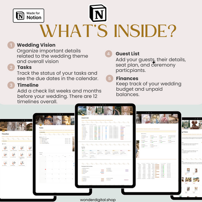 Notion Wedding Planner Template - Organize Your Special Day with Ease