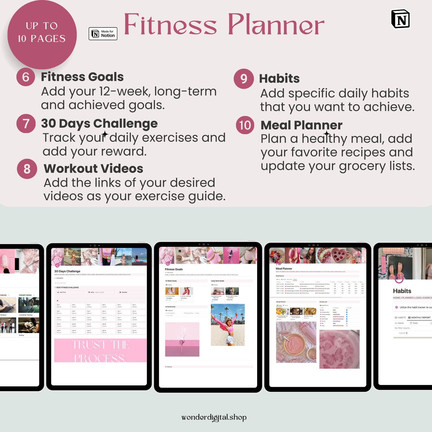 Notion Fitness Planner Template: Ultimate Workout and Progress Tracker